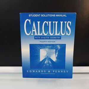 Calculus And Analytic Geometry Student Solution Manual 4th Ed 1994 PB